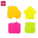 Deli EA03102 Memo tempel - Shape Sticky Notes 76×76mm 3''
