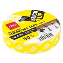 Deli EA35113 Foam Mounting Tape 25.4mm*5m / Isolasi Putih 25.4mm*5m