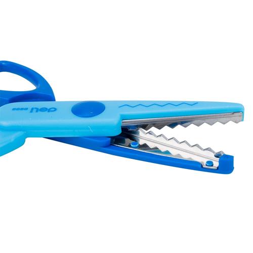 Deli ED60000 Gunting-Neon Zigzag Crafting Scissors 2 Shape 136mm