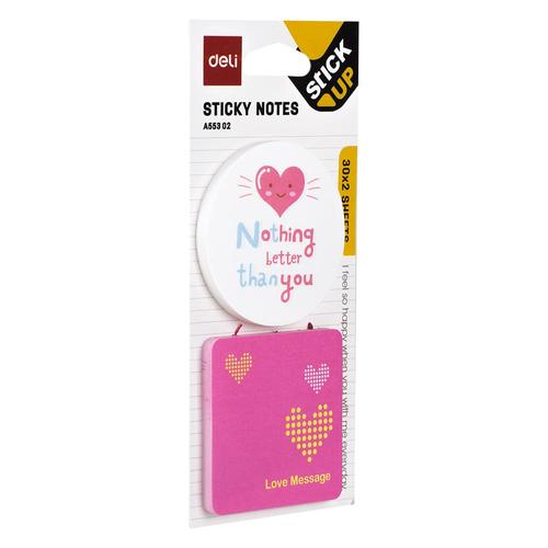 Deli EA55302 Memo tempel - Shape Sticky Notes 51×51mm 2''