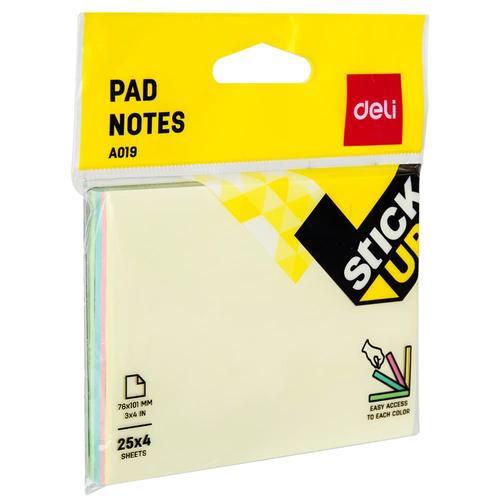 Deli EA01902 Memo tempel - Flip Sticky Notes 76×101mm 3''