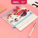 Deli superwings File Bag bahan PVC 0,2MM + 0,5mm A5 12 lembar EZ70502