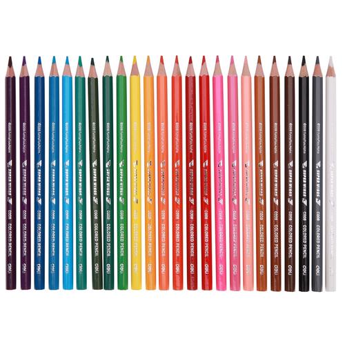Deli Pensil Warna Kayu 24 warna / box (campuran) EC00820