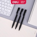 Deli Pulpen Bolpoin Cetek / Retractable Ballpoint Pen - 0,5mm EQ02420