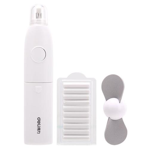Deli 71093 electric eraser white with fan