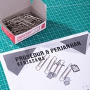 Deli E39713 Nickel plated wire iron material Paper Clips