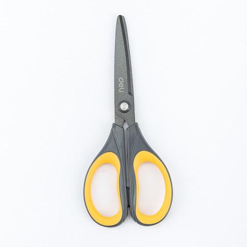 Deli E6055 Coated Office Scissors(Brown)