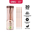 Deli S941-2B Pensil Kayu 30 Pcs/Tube Standar Ujian Nasional Komputer