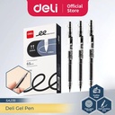 Deli Pulpen Gel / Gel Pen Hitam SA235 12 PCS
