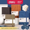 Deli Buku Catatan Sampul Kulit / Leather Cover Notebook 96 sheets BP119