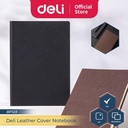 Deli Leather Notebook Buku Catatan Sampul Kulit A5 80 Lembar BP123