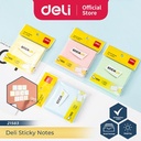 Deli Sticky Notes / Memo Tempel 8 CM Berbagai Warna 100 Lembar 21583