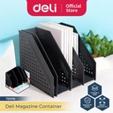 Deli File Tray / Rak Box File Fleksibel Bahan Plastik 4 Sekat 78996