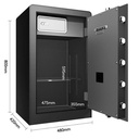 Deli Brankas Besi Digital Double Unlocking Step LED Display ET55X