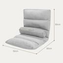 Deli Kursi Lantai Lipat / Kursi Lesehan / Sofa Dengan Guling E4947