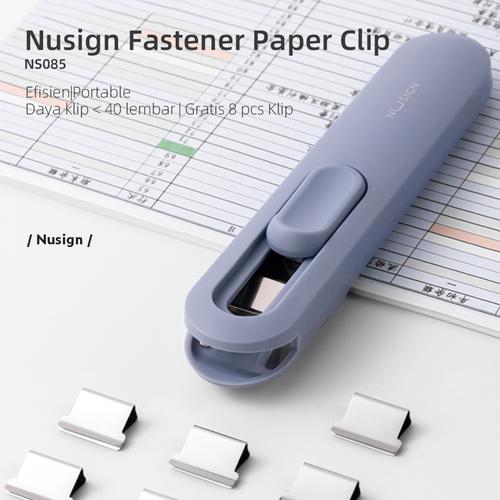 Nusign Fastener Penjepit Kertas Otomatis Gratis 8 Buah Clip NS085