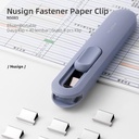 Nusign Fastener Penjepit Kertas Otomatis Gratis 8 Buah Clip NS085