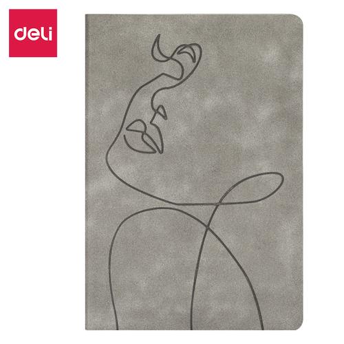 Deli Leather Cover Notebook A5 96 Lembar Corak Elegan EN126L