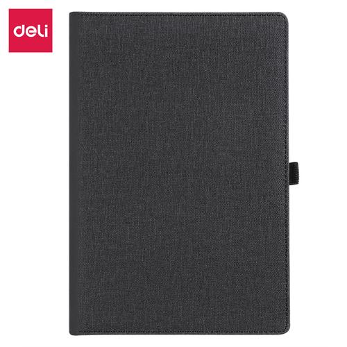 Deli Canvas Cover Notebook A5 96 Lembar Dengan Pen Holder EN118L
