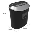 Deli Paper Shredder Penghancur Kertas 10 lembar CD Kartu 20 ltr E9948