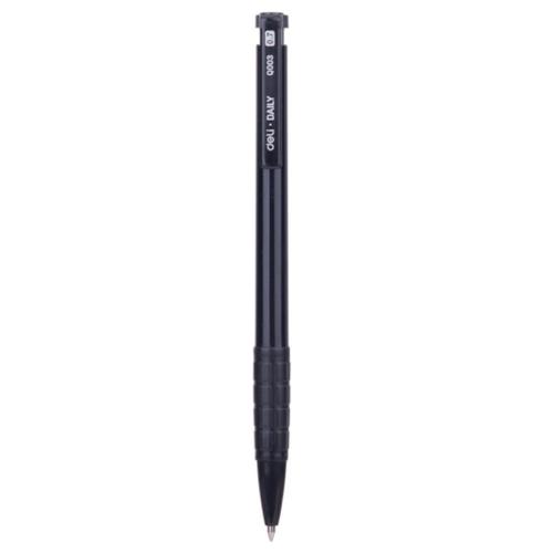 Deli Balpoint Pen Pulpen Cetek 0.7 mm 1 PCS Hitam EQ00320