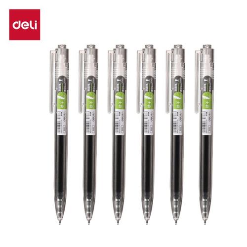 Deli Pulpen Gel / Gel Pen Hitam 0.5mm S05 12 PCS