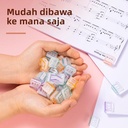 Deli Pejepit Multifungsi / Penjepit Kertas / Multifunctional Clip Isi 20 6 warna lucu TP560