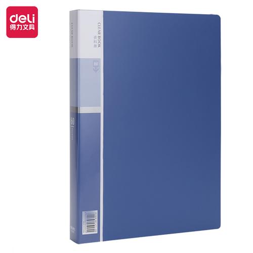 Deli Display Book / Map Clear Holder Document Keeper A4 60 Pocket 5005