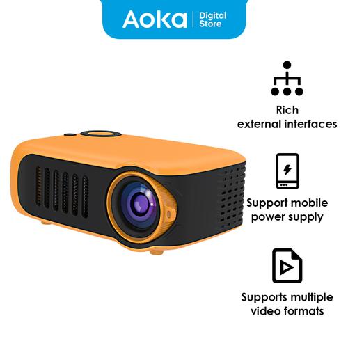 Deli Aoka Proyektor Mini Projector 1000 Lumens 1080p HD VS6001