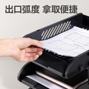 Deli  File Tray / File Organizer / Rak File Susun Bahan Plastik 3 Tingkat 9217ES