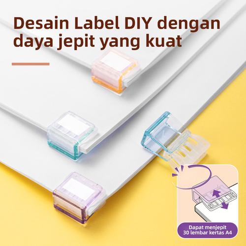Deli Pejepit Multifungsi / Penjepit Kertas / Multifunctional Clip Isi 20 6 warna lucu TP560