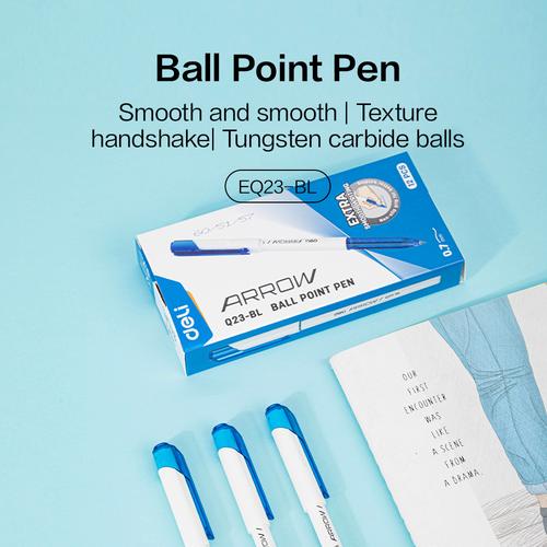 Deli Ballpoint Pen / Bolpoin Pulpen 0.7mm isi 12 pcs EQ23-12PCS