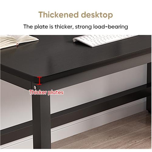 Deli Meja Kerja / Meja Belajar / Office Table 100 CM Hitam E91513