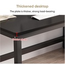 Deli Meja Kerja / Meja Belajar / Office Table 100 CM Hitam E91513