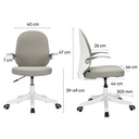 Deli Office Chair / Kursi Kantor / Kursi Kerja Desain Bulat E4942