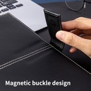 Deli Leather Cover Notebook A5 12 Lembar Magnetic Lock EN142L