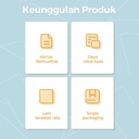 Deli Sticky Notes / Memo Tempel 8 CM Berbagai Warna 100 Lembar 21583