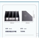 Deli File Tray / Rak Box File Fleksibel Bahan Plastik 4 Sekat 78996