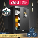 Deli Brankas Besi Digital / Digital Safe Box 42x36x61cm PU Leather Double Unlocking Step LED Display 4043ES