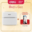 Deli Barcode Label Printer / Printer Thermal 108 mm 203 dpi DL-740CS