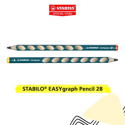 STABILO EASYgraph 2B Graphite Pencil / Ergonomic Pencil / Pensil 2B