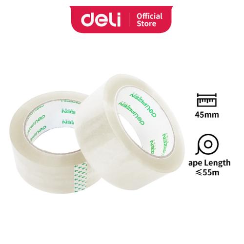 Deli Isolasi/Lakban Bening 45 mm x 60/100 yard x 48 Micron 1 Pcs 3090X