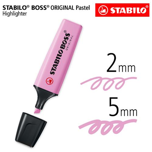 STABILO BOSS Pastel Frozen Fuchia / Highlighter Original Warna Pink