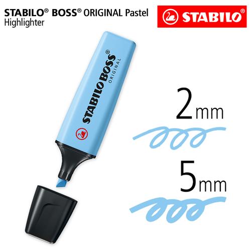 STABILO BOSS Pastel Breezy Blue / Highlighter Original Warna Biru
