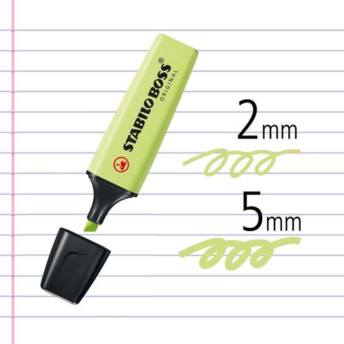 STABILO BOSS PASTEL Dash of Lime / Highlighter Warna Kuning Lemon