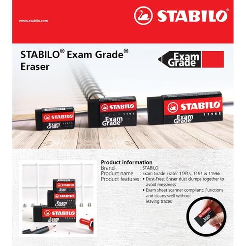 STABILO Exam Grade - Small Eraser 36pcs / Penghapus Pensil Ujian UNBK