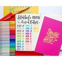 STABILO Pen 68 Brush Dark Red / Merah / Premium Marker Kuas Kaligrafi