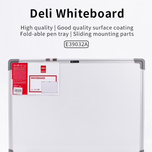 Deli Papan Tulis Putih Gantung Magnetik Ukuran 45 x 60 cm E39032A