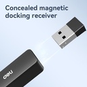 Deli Laser Pointer Presenter Wireless USB Pen Laser Presentasi PPT Sinar Merah Jarak 100 M ES001