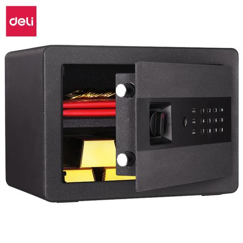 Deli Brankas Besi Digital / Digital Safe Box 35x25x25 cm Double Unlocking Step LED Display 27209-XX